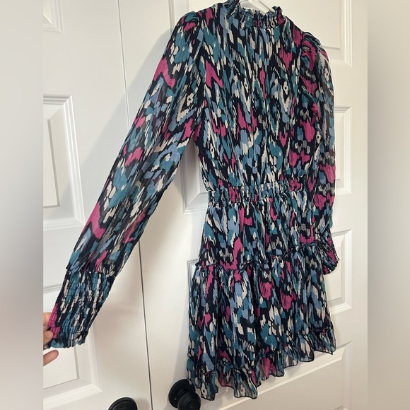 NWT Heartloom Celeste Vibrant Flutter Ruffle Long Sleeve Dress from Revolve - Picture 9 of 11